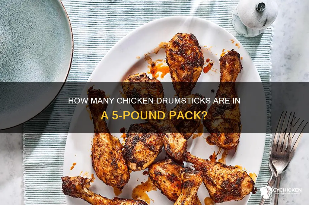 how many chicken drumsticks in 5 lbs