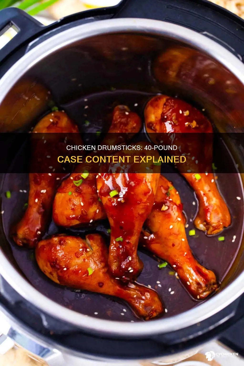 how many chicken drumsticks in a 40 lb case