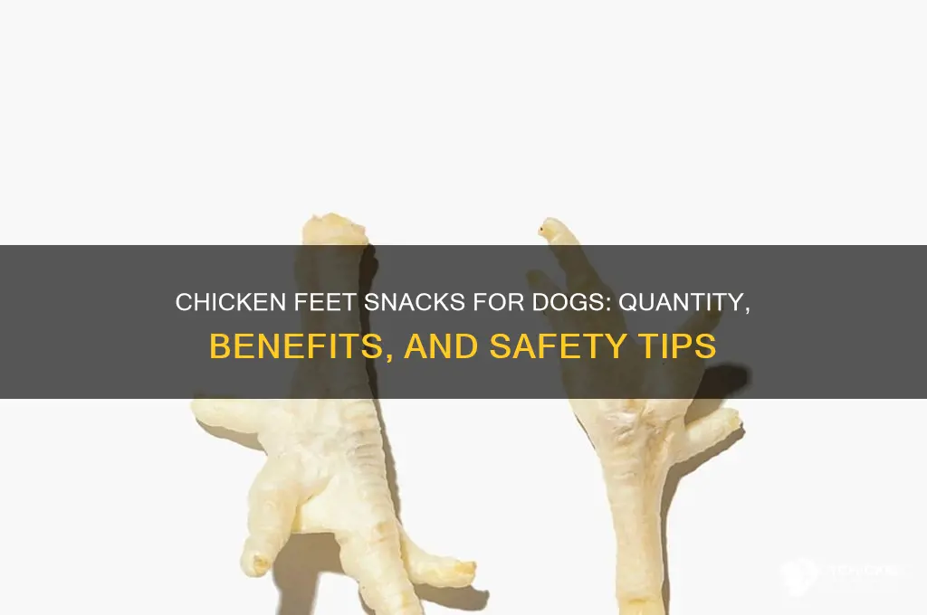 how many chicken feer snack for dogs