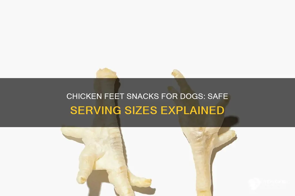 how many chicken feet snack for dogs