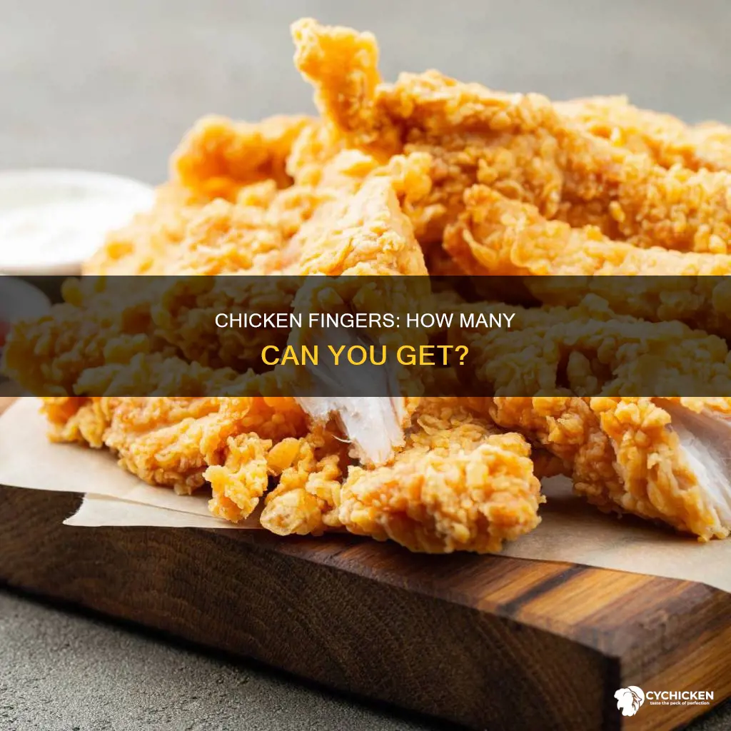 how many chicken fingers in 1 2 lb of chicken