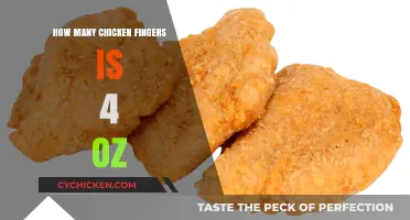 How Many Chicken Fingers Equal 4 Ounces? A Quick Guide