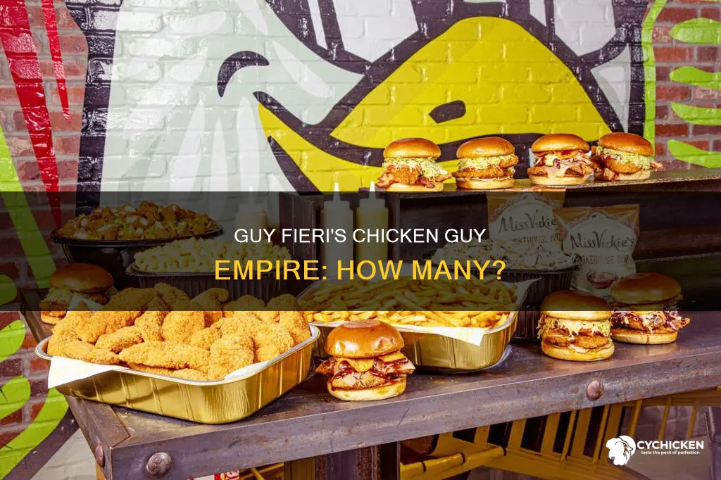 how many chicken guy restaurants does guy fieri have