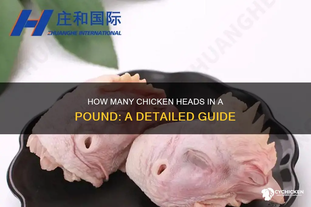 how many chicken heads in 1 pound