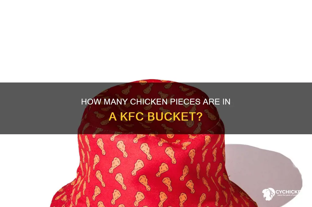 how many chicken in a kfc bucket