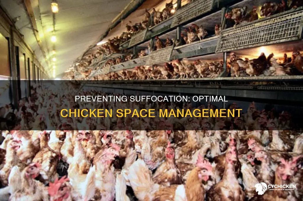 how many chicken in one space before suffacation