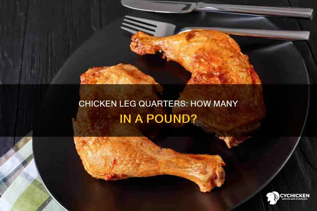 how many chicken leg quarters are in a pound