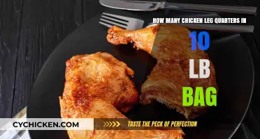 Chicken Leg Quarters: How Many in a 10-lb Bag?