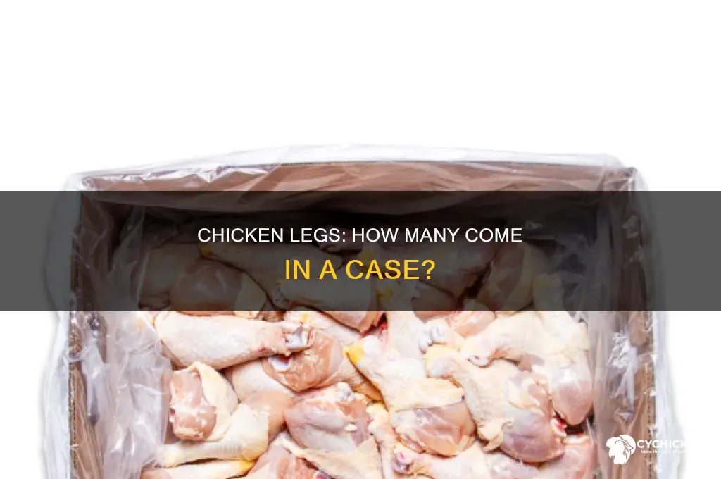 how many chicken legs come in a case