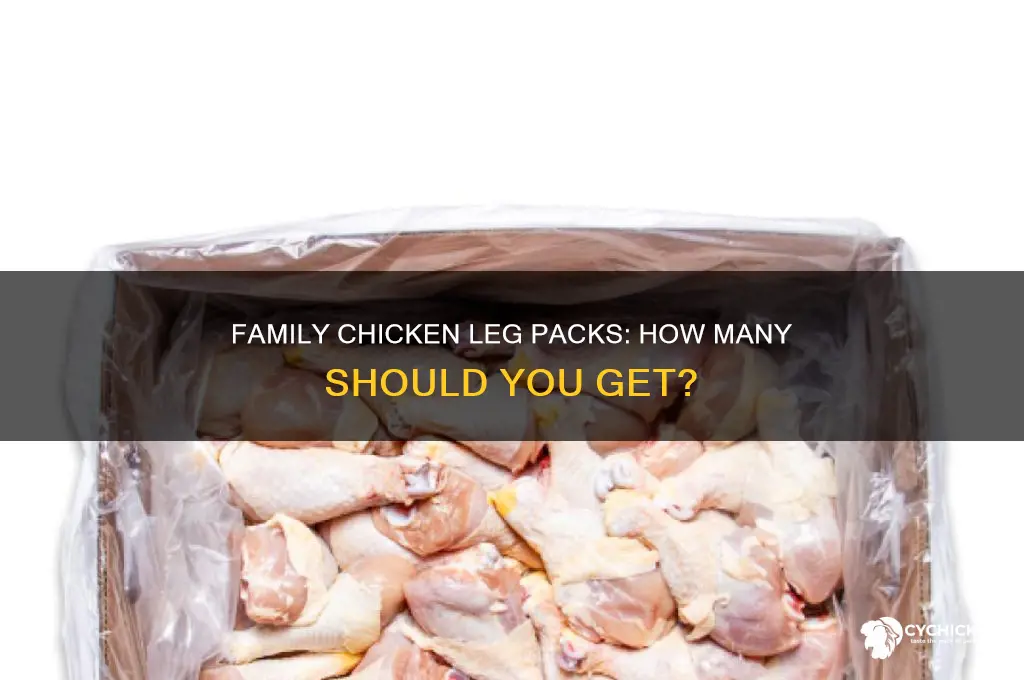 how many chicken legs in a family pack