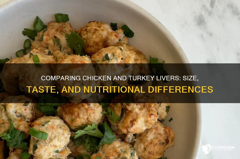 how many chicken livers a turkey liver