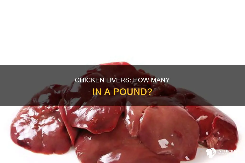 how many chicken livers are in a pound