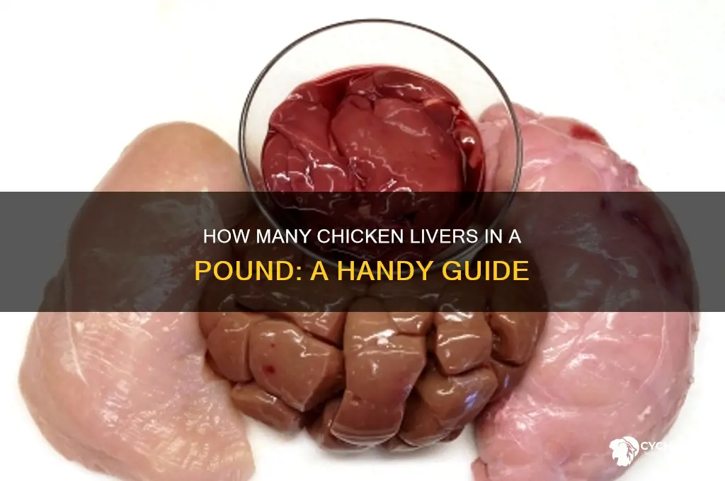 how many chicken livers in a pound