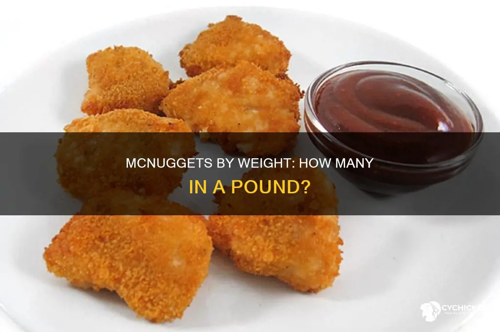 how many chicken mcnuggets are in a pound