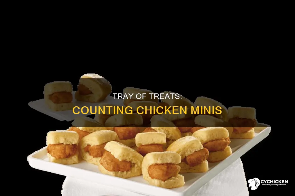 how many chicken minis are in a tray