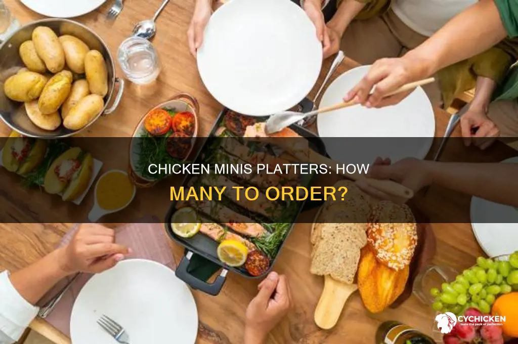how many chicken minis are on a platter