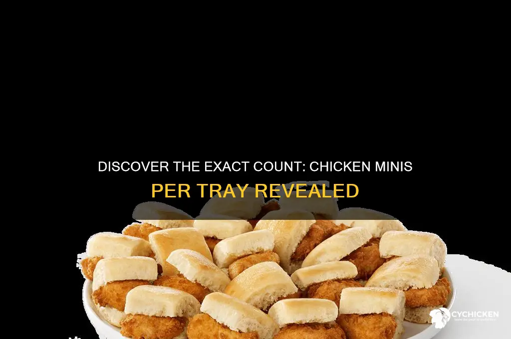 how many chicken minis in a tray