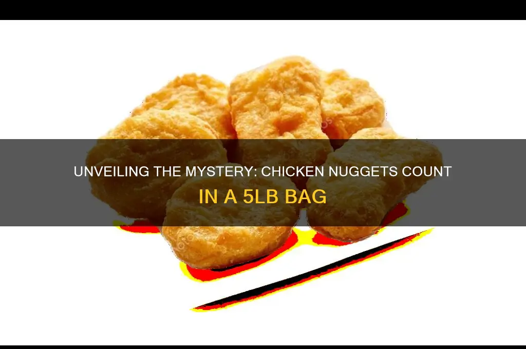 how many chicken nuggets are in a 5lb bag