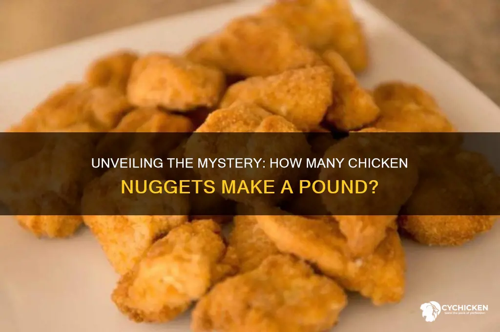 how many chicken nuggets are in a pound