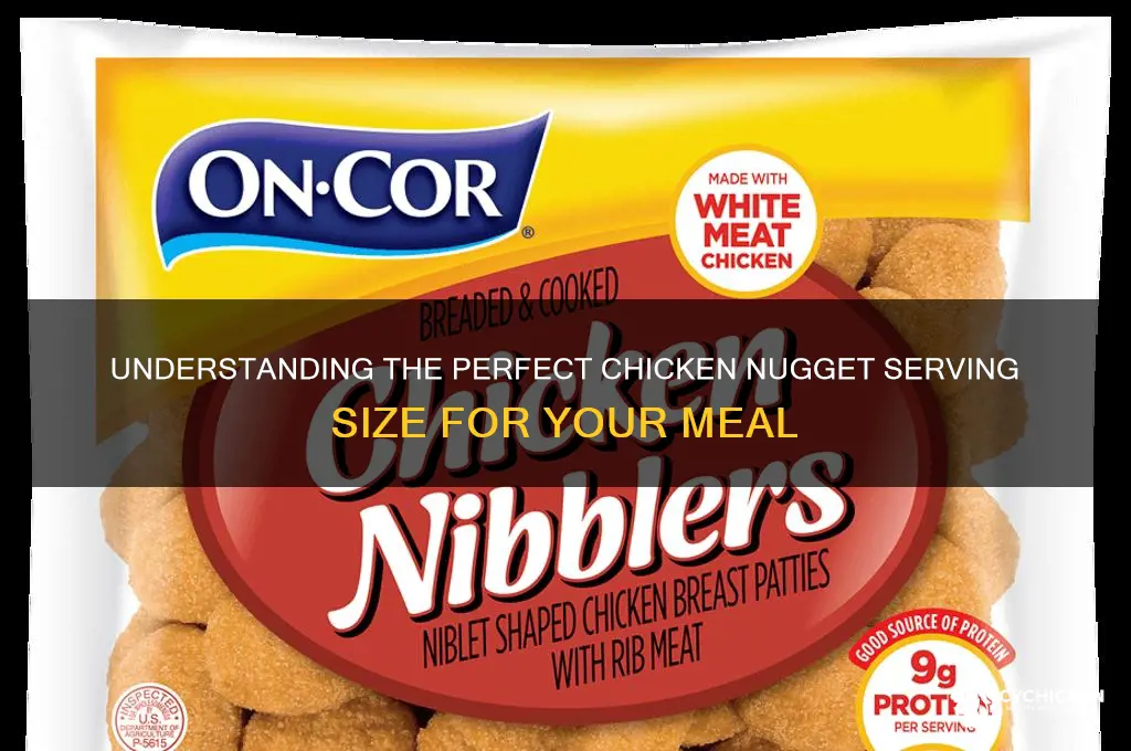 how many chicken nuggets are in a serving