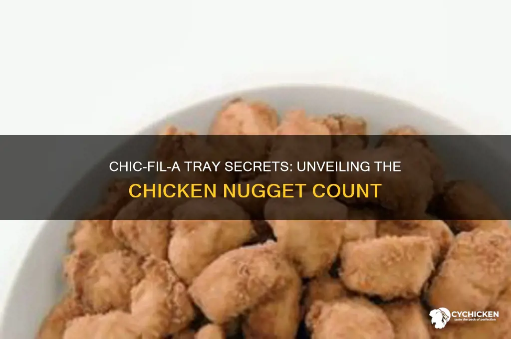 how many chicken nuggets are in chic fil a trays