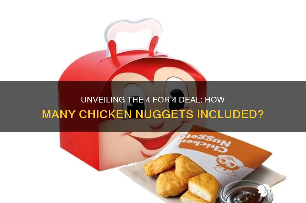 how many chicken nuggets are in the 4 for 4
