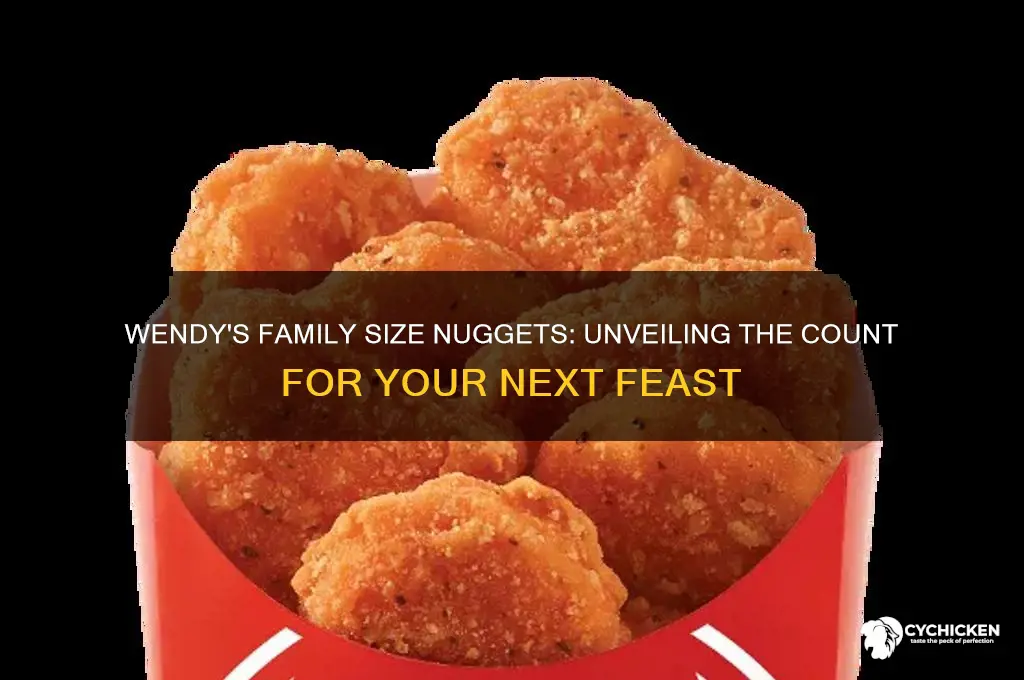 how many chicken nuggets are in wendy