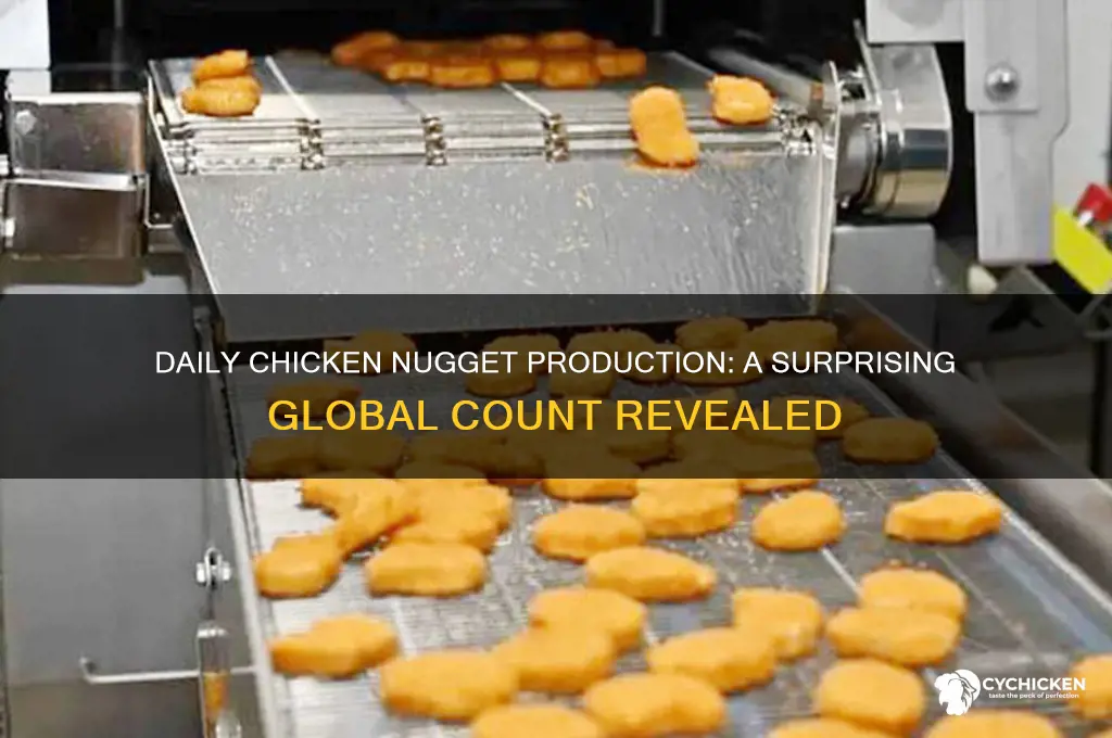 how many chicken nuggets are made a day