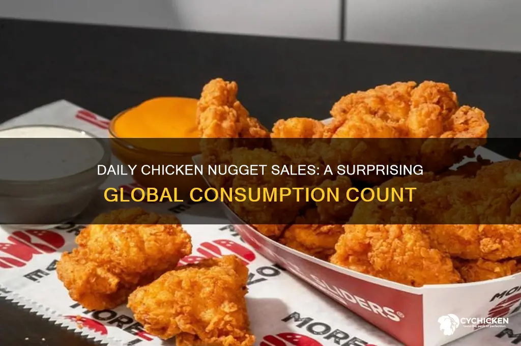 how many chicken nuggets are sold a day