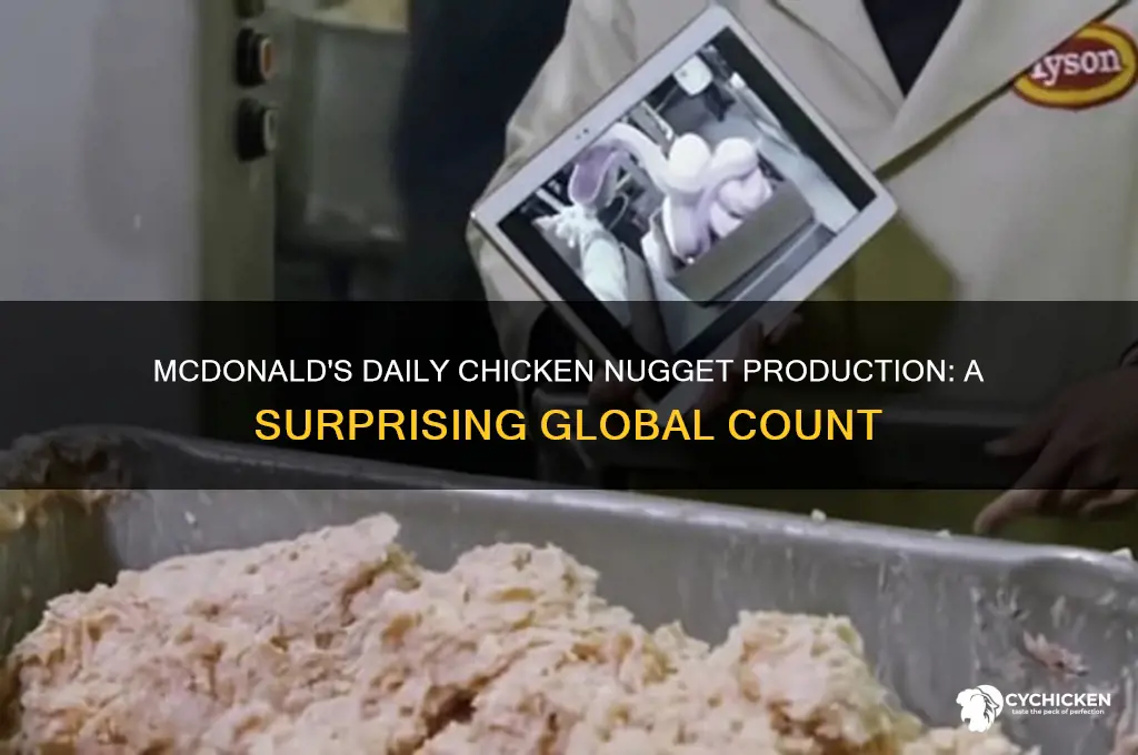 how many chicken nuggets does mc donalds make a day