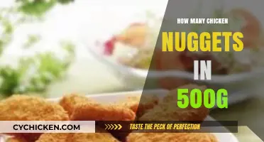 Calculating Chicken Nugget Count: How Many Fit in 500g?