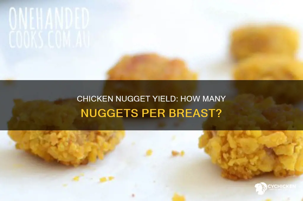 how many chicken nuggets per breast