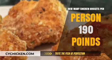 Calculating Chicken Nugget Servings for a 190-Pound Individual: A Guide
