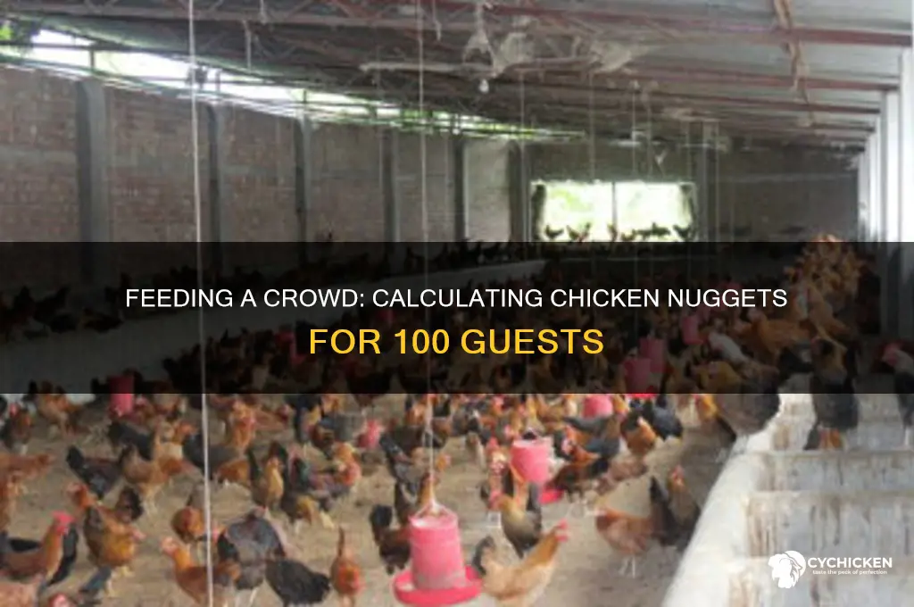 how many chicken nuggets to feed 100