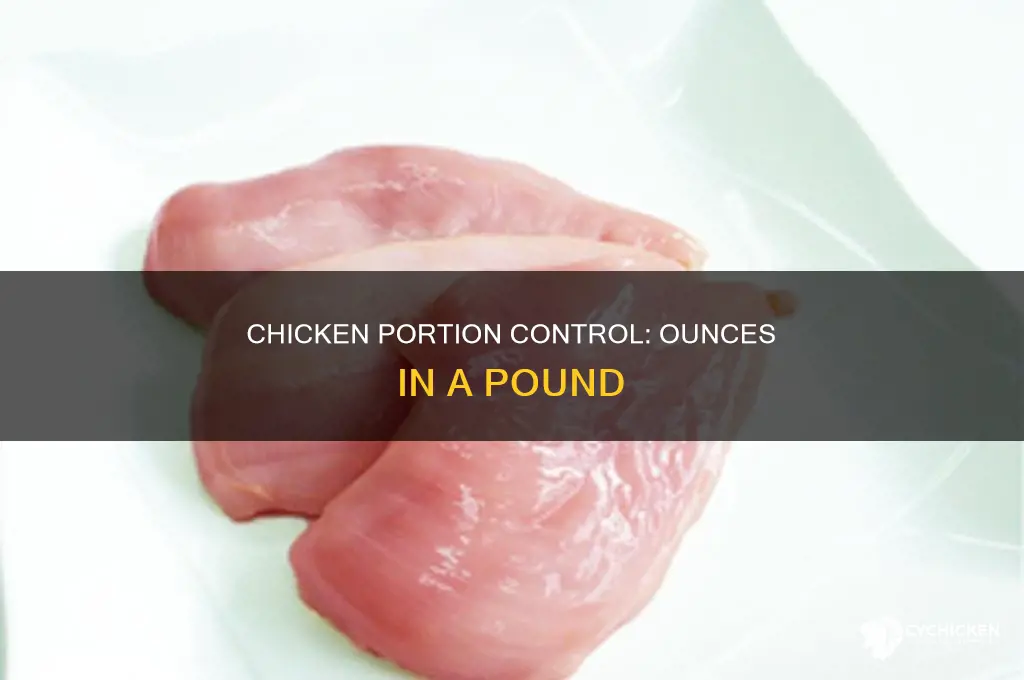 how many chicken ounces are in a pound