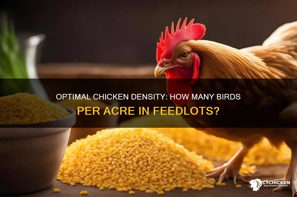 how many chicken per acre in feedlot