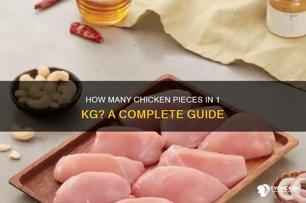 how many chicken pieces in 1 kg
