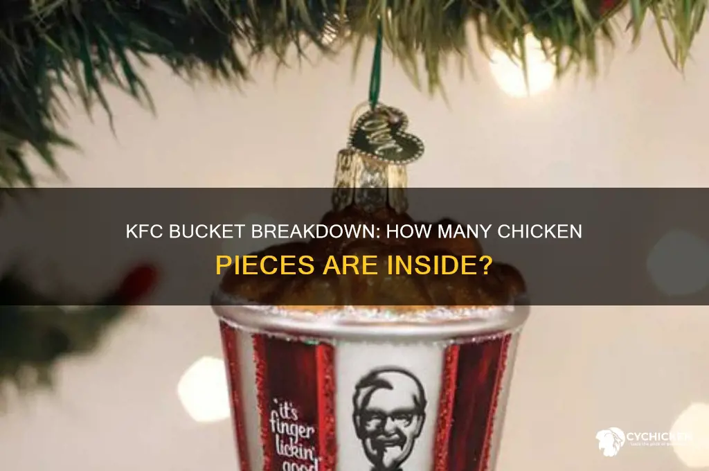 how many chicken pieces in kfc bucket