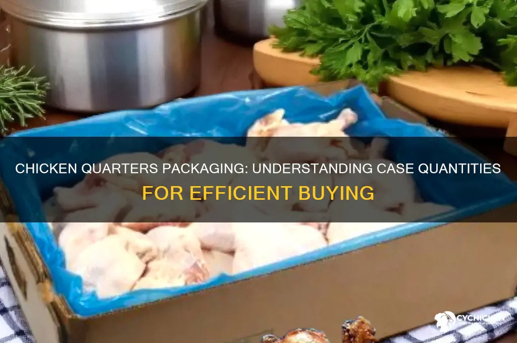 how many chicken quarters in a case