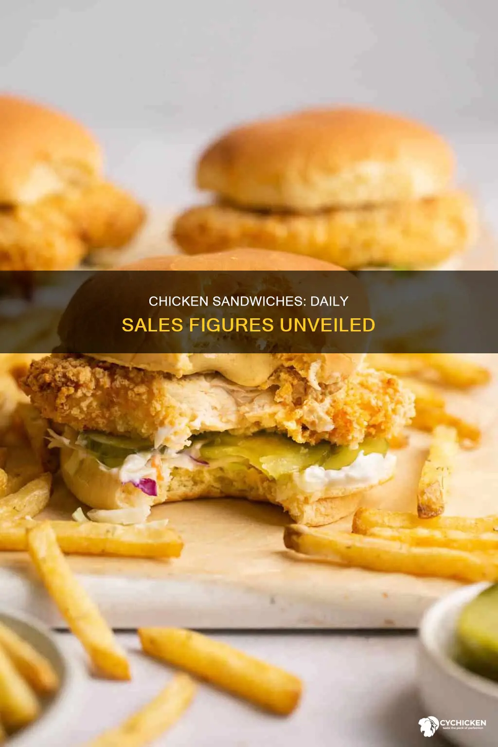 how many chicken sandiwches are sold in a day