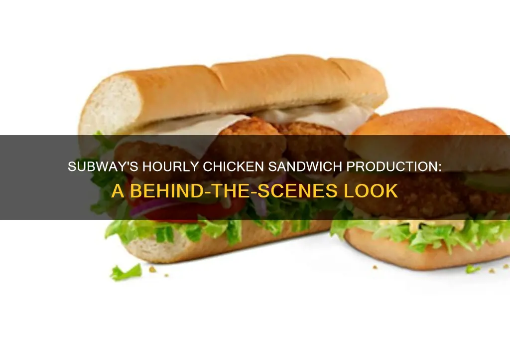 how many chicken sandwich can subway produce in one hour