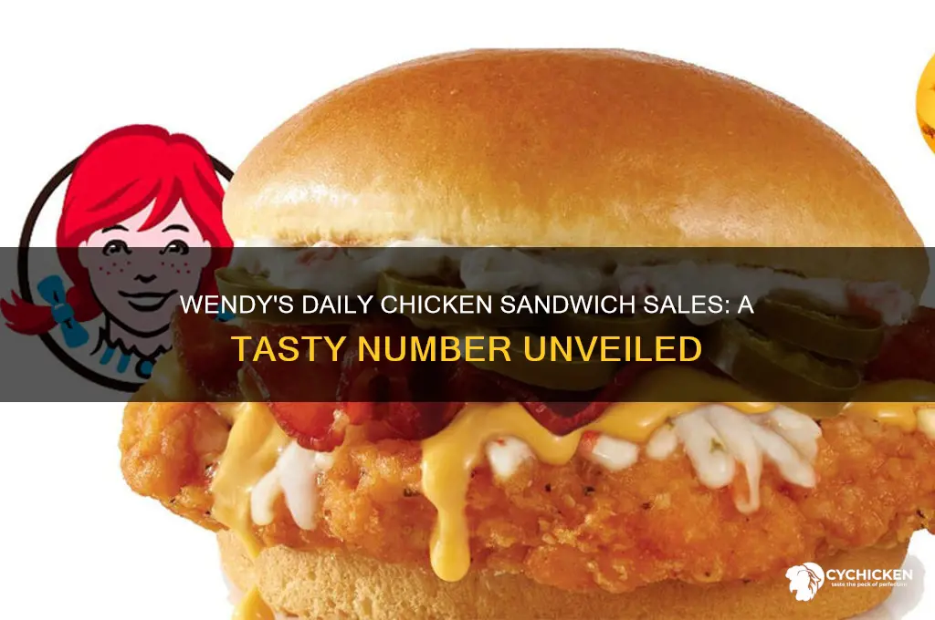 how many chicken sandwiches does wendys sell per day