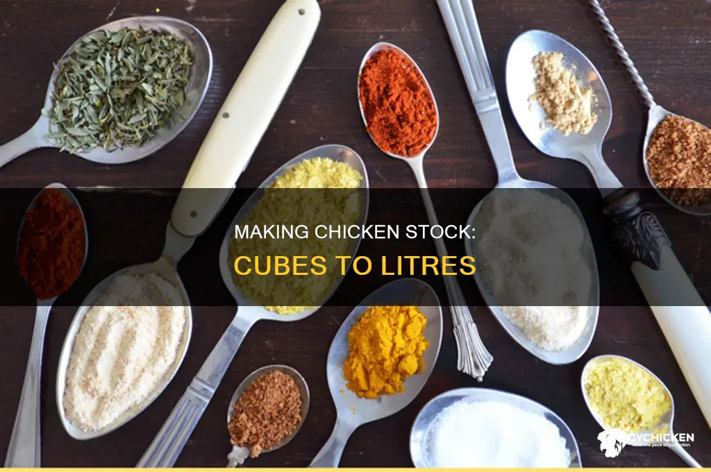 how many chicken stock cubes for 1 litre