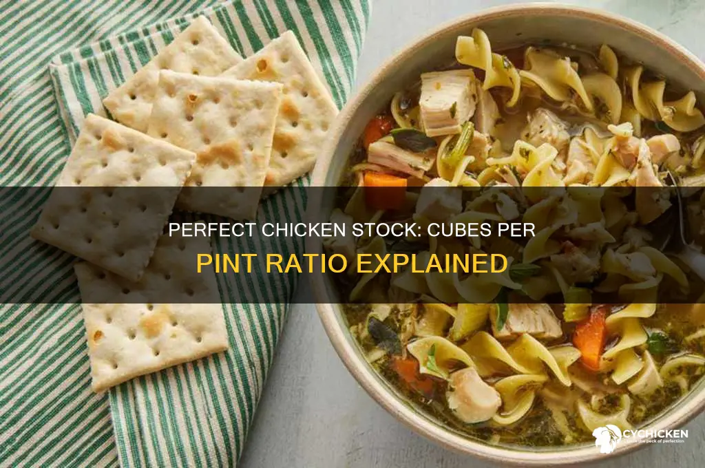 how many chicken stock cubes per pint