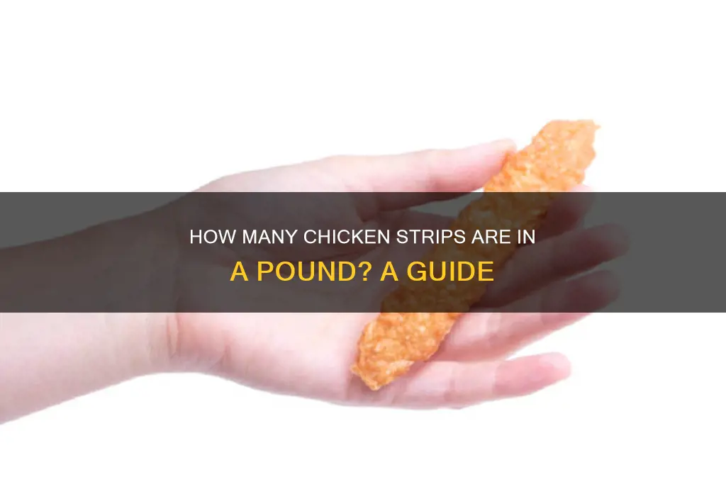 how many chicken strips in a pound