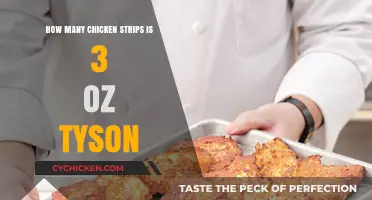 Measuring Tyson Chicken Strips: How Many Make Up 3 Ounces?