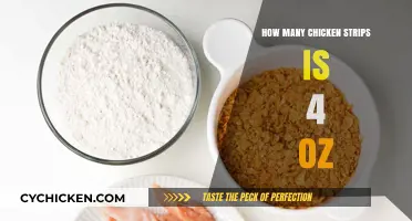 Measuring Chicken Strips: How Much is 4 Ounces?