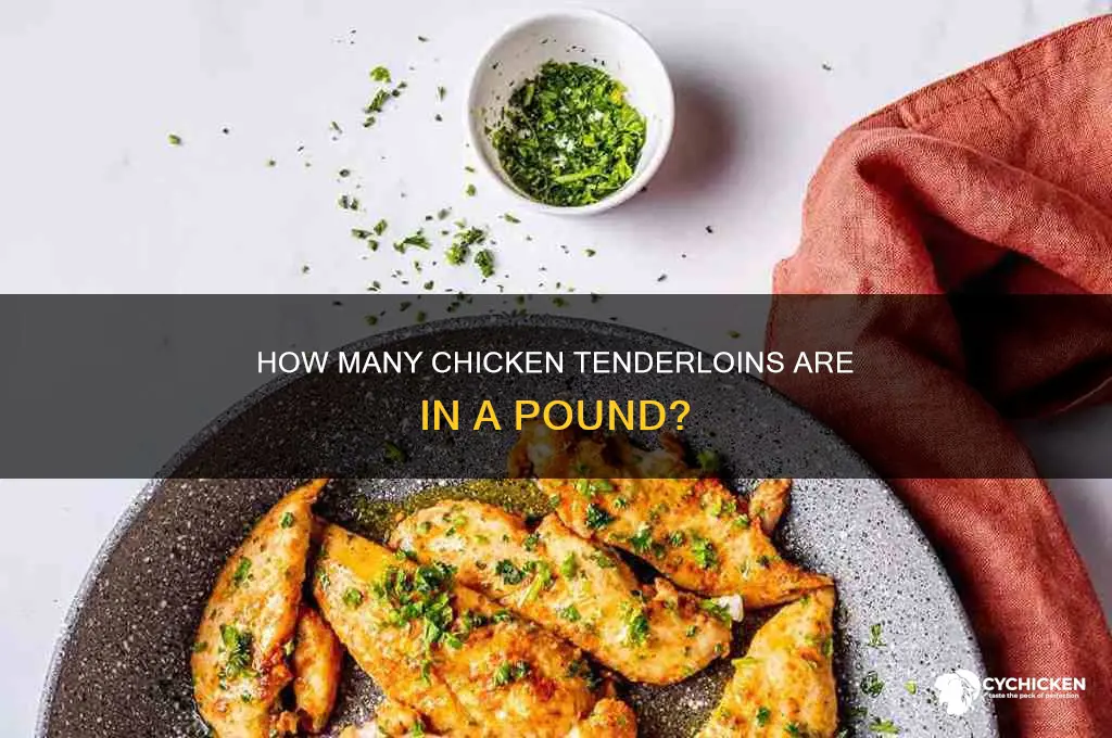 how many chicken tenderloins in a lb
