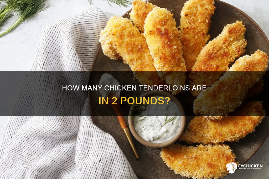 how many chicken tenderloins is 2 pounds