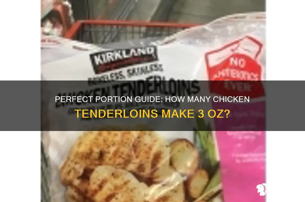 how many chicken tenderloins is 3 oz